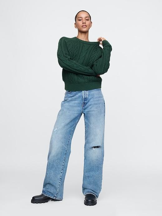 Classic Cable-Knit Sweater Product Image