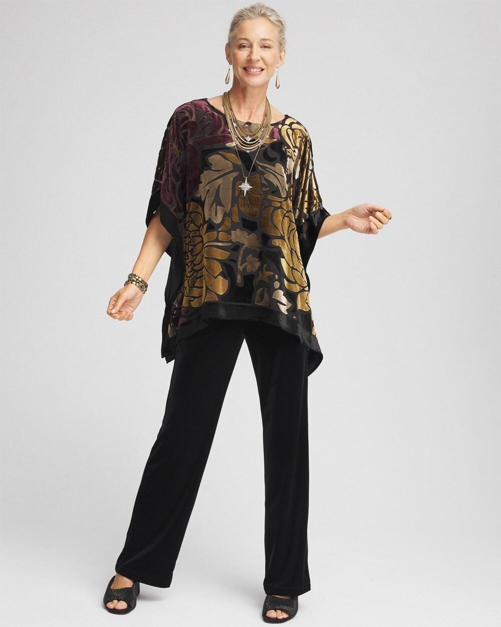 Travelers™ Collection Velvet Print Poncho Product Image