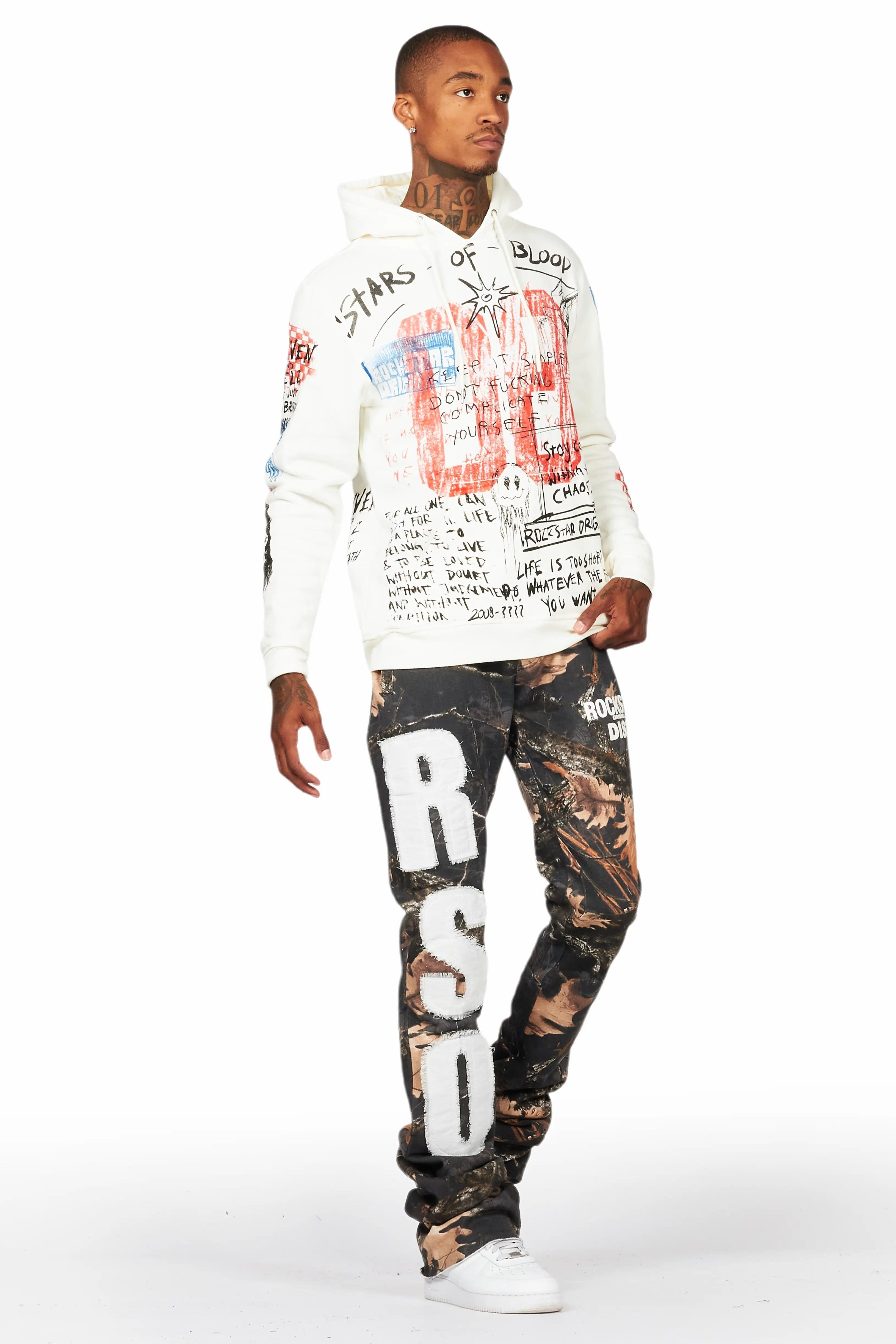 Bansi Black Tree Camo Super Stacked Trackpant Male Product Image