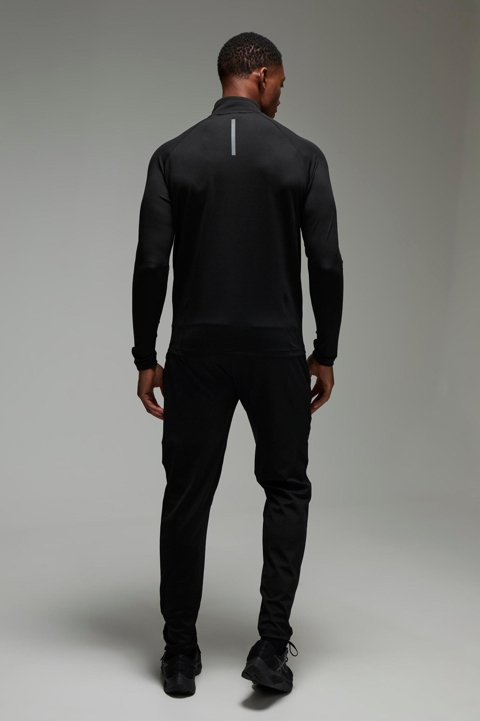 Man Active Winterized Lightweight Quilted Track Jacket | boohooMAN USA Product Image