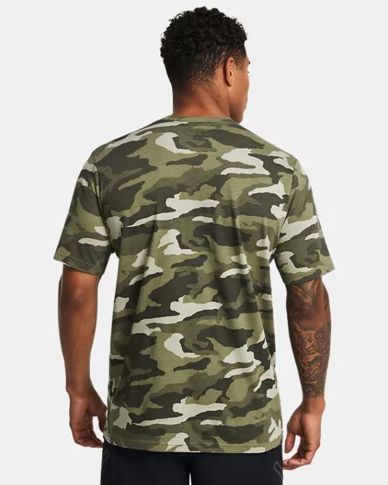 Men's UA Performance Cotton Camo Collegiate Short Sleeve Product Image