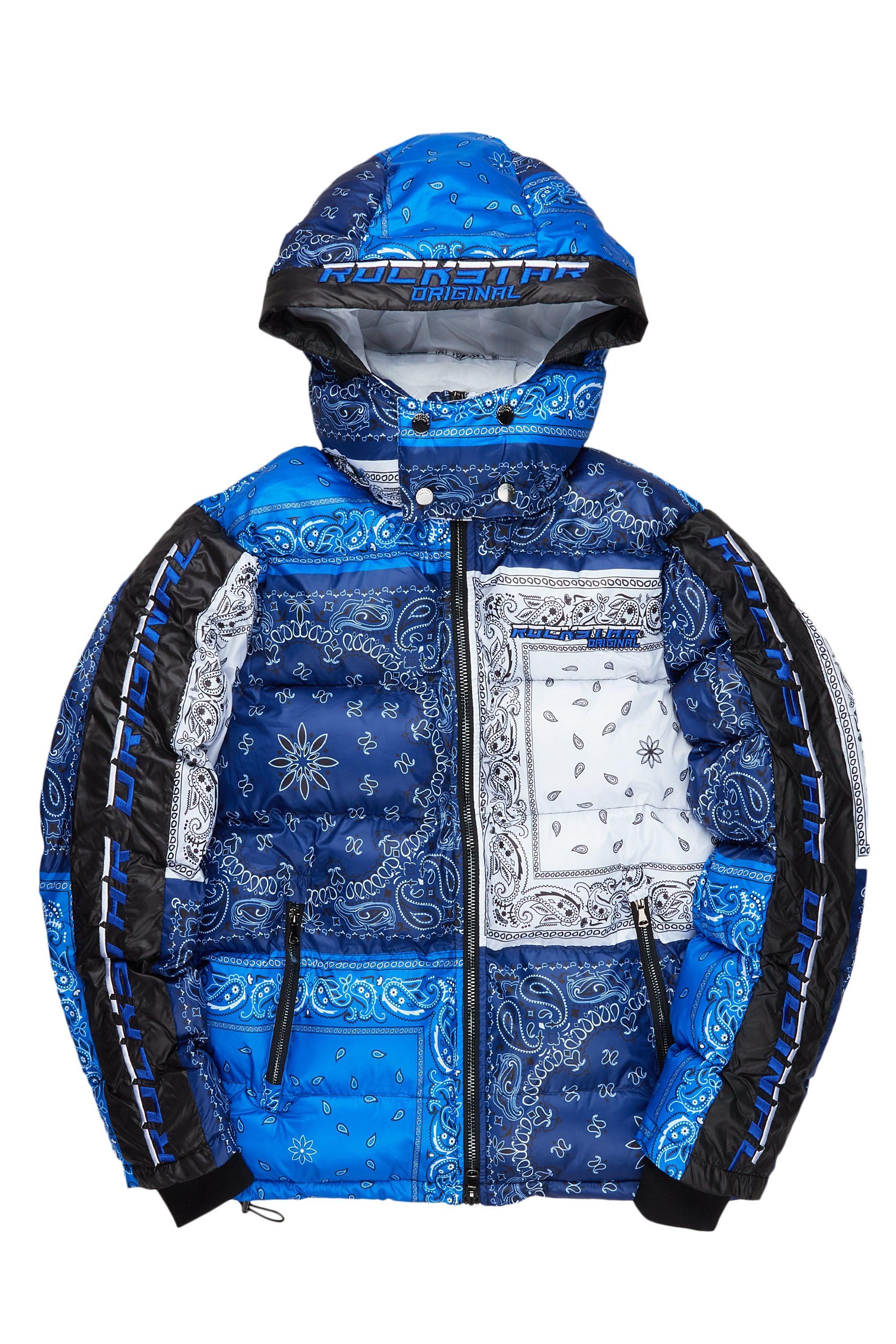 Kyro Puffer Jacket- Blue Male Product Image