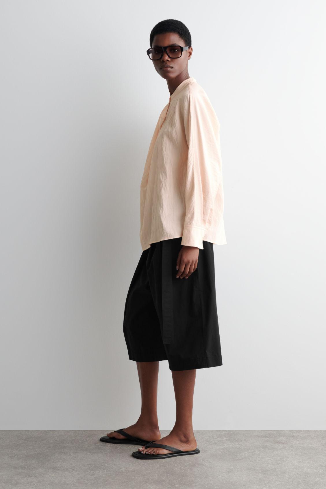 DRAPED-PANEL BLOUSE Product Image