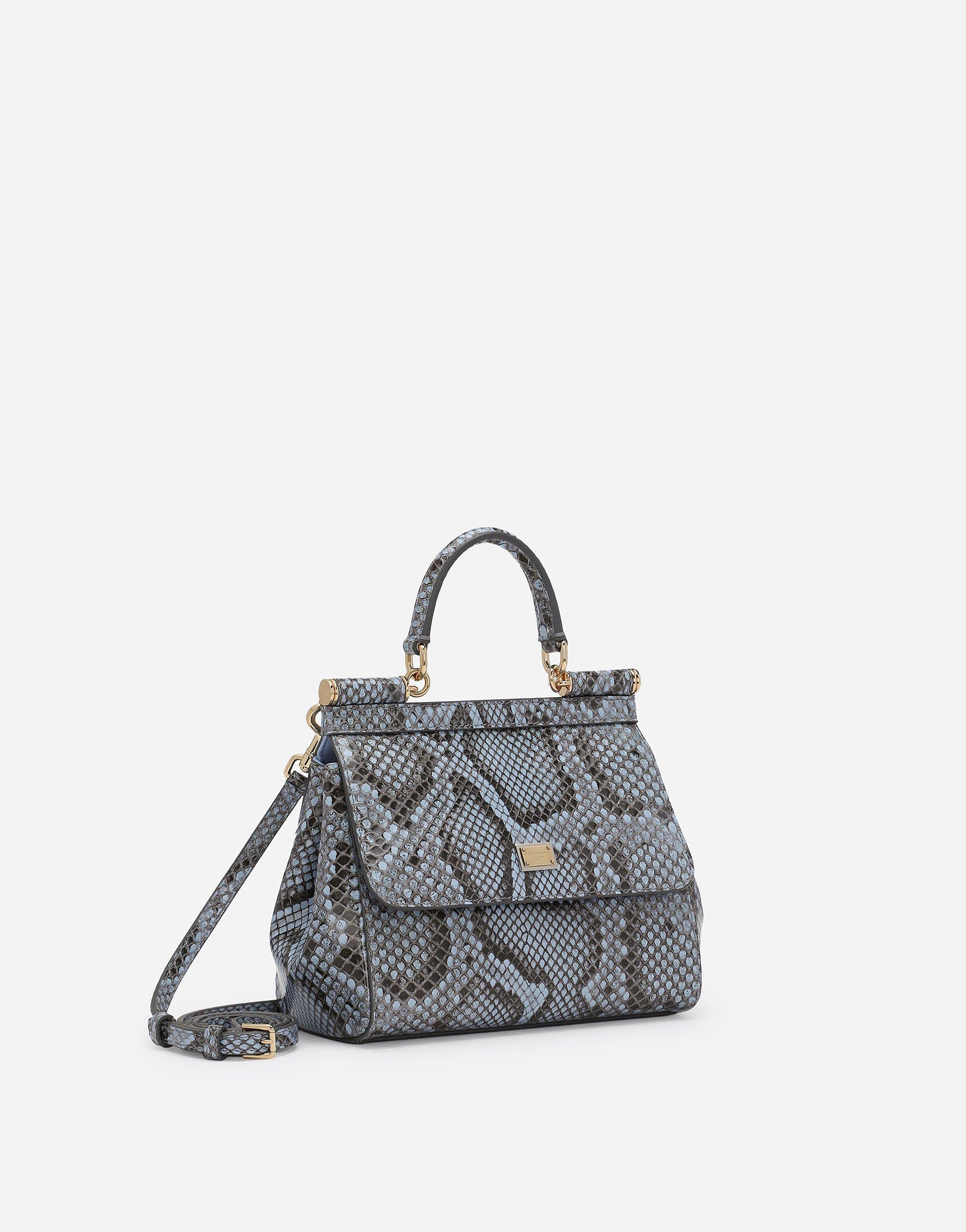 DOLCE & GABBANA Medium Sicily Handbag In Light Blue Product Image