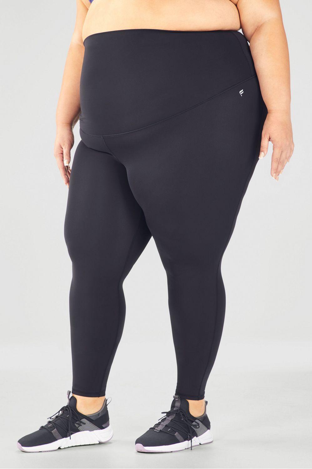 Fabletics High-Waisted PureLuxe Maternity Legging Womens black Size XXS Product Image