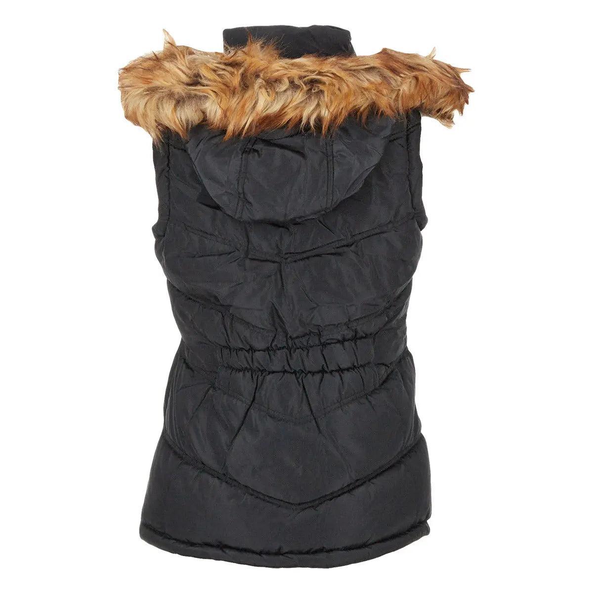 Canada Weather Gear Women's Puffer Vest with Faux Fur Trim Hood Product Image