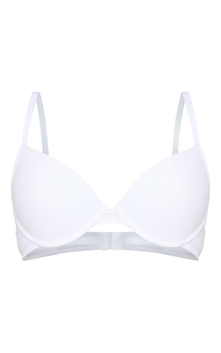 White Soft Touch Cotton Full Coverage Cup Size Bra Product Image