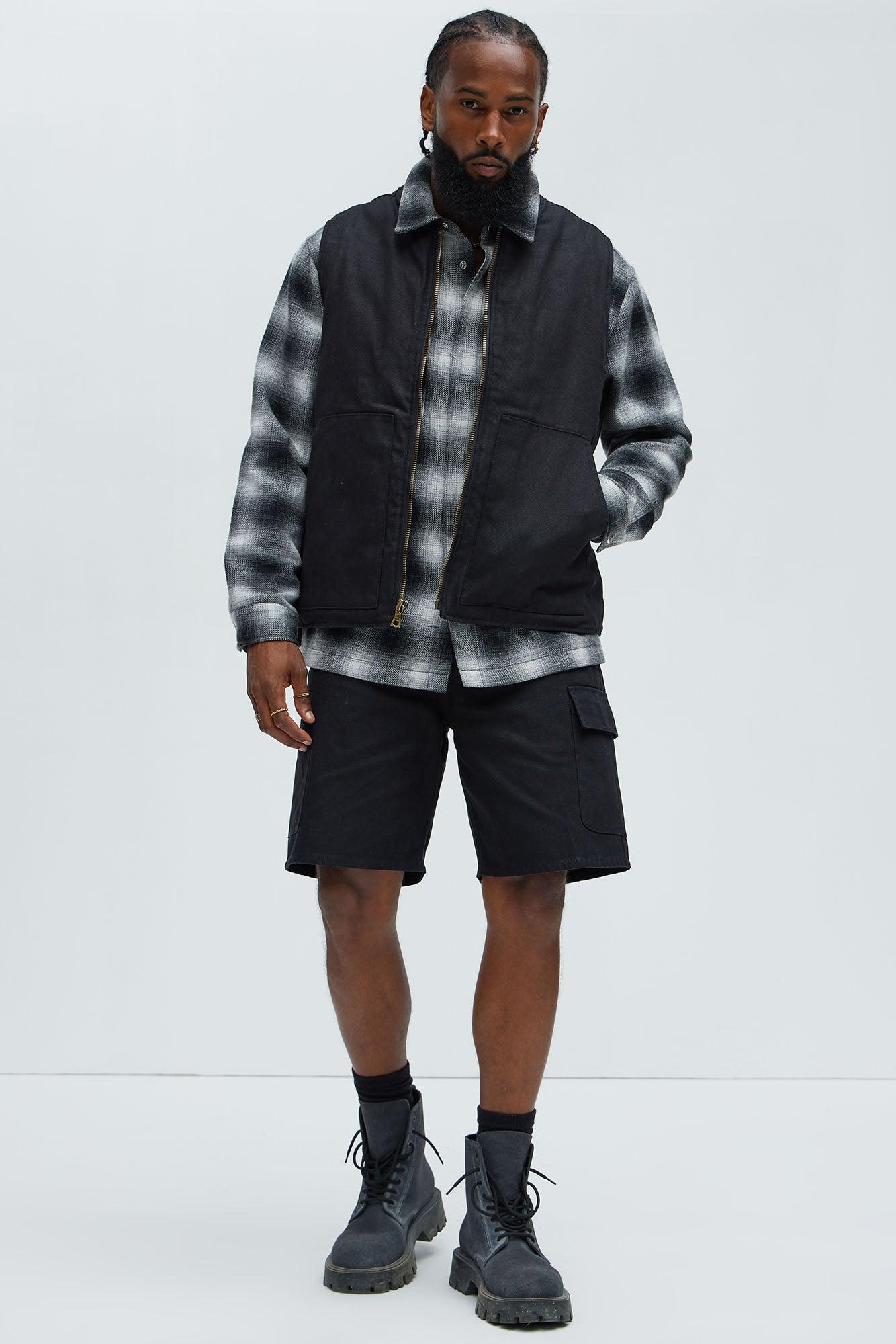 Alexander Utility Canvas Vest - Black Product Image