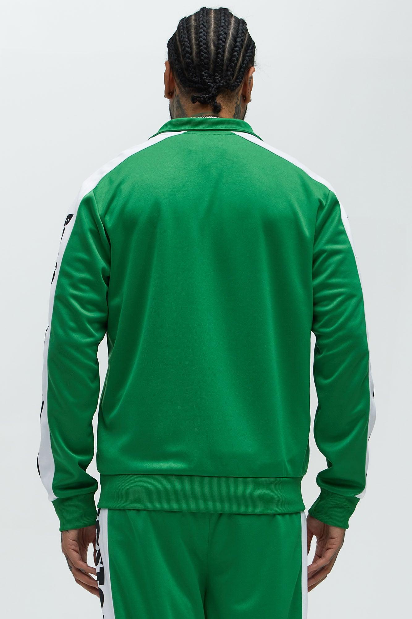 Celtics Stand By Track Jacket - Kelly Green Male Product Image