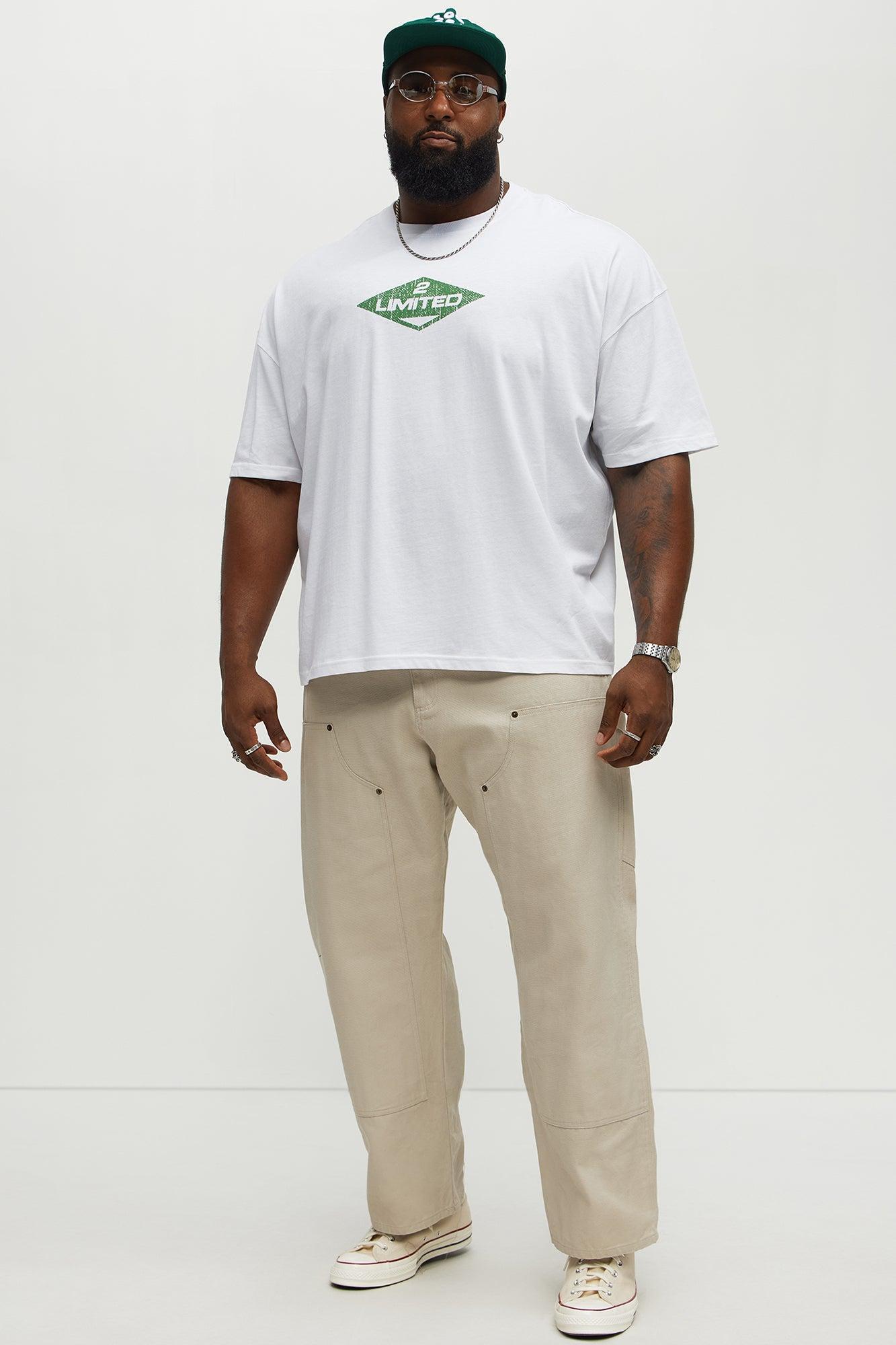 Limited Extreme Oversized Short Sleeve Tee - White Male Product Image