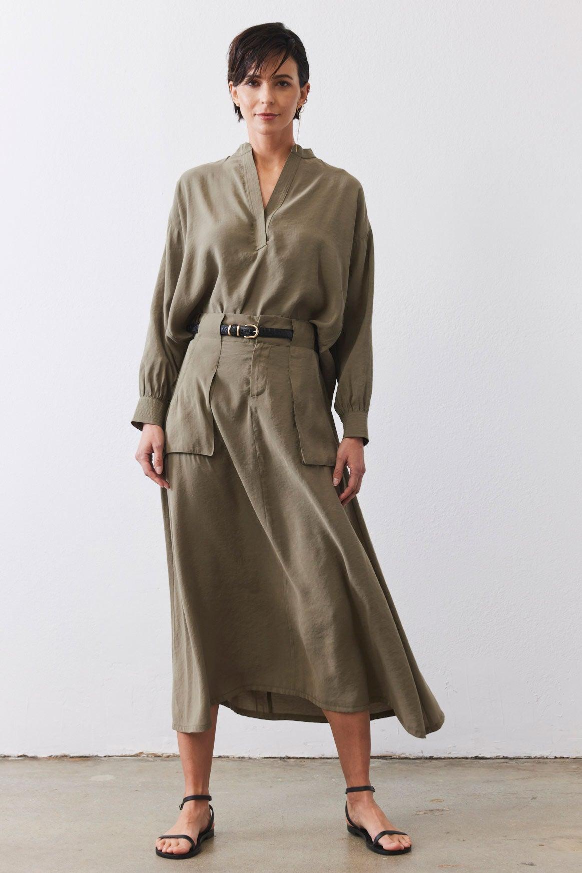 Light Poplin Utility Skirt Product Image