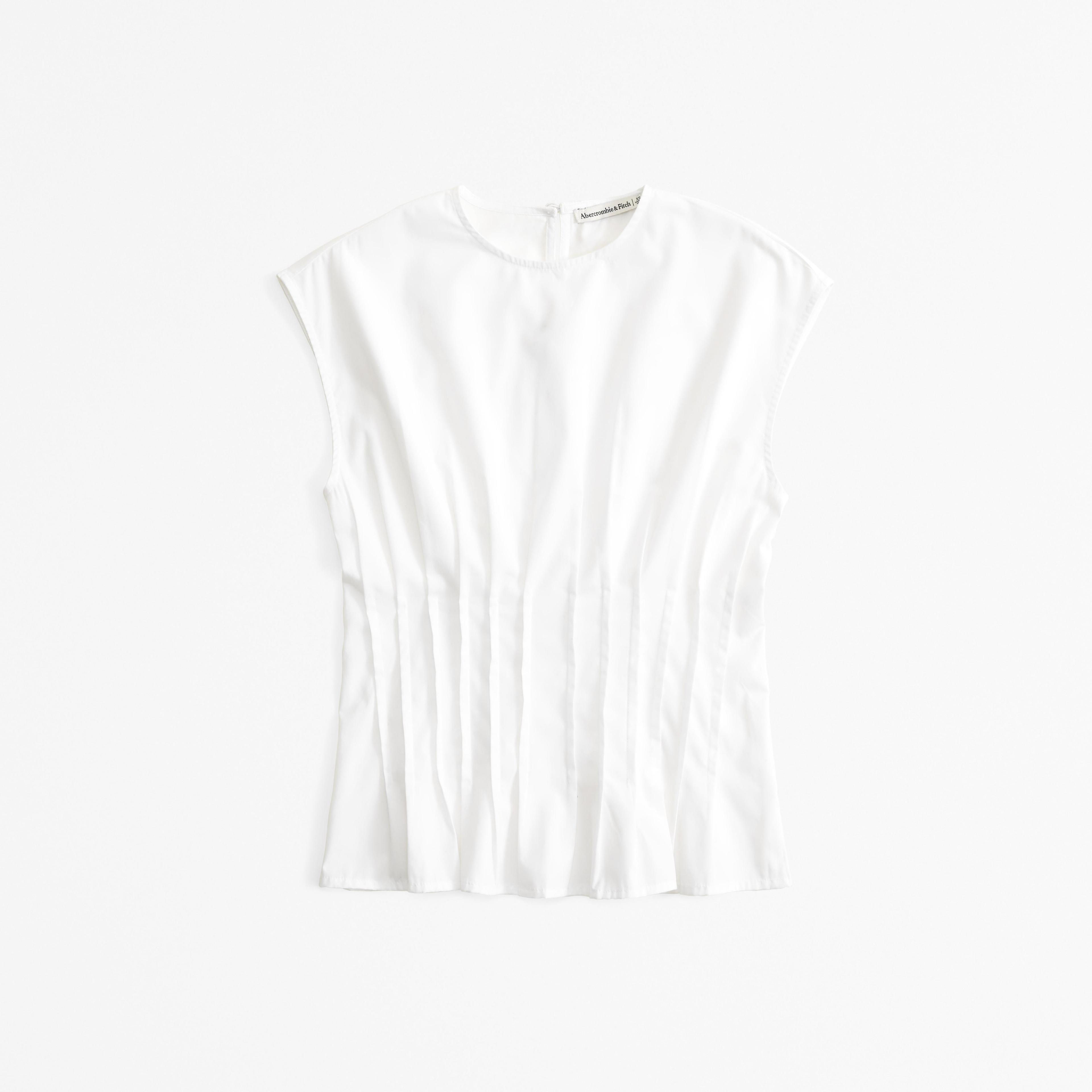 Poplin Pleated Top Product Image