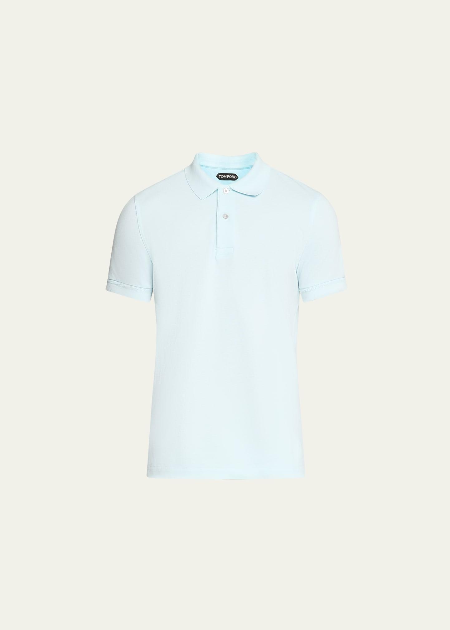 Mens Cotton Pique Polo Shirt Product Image