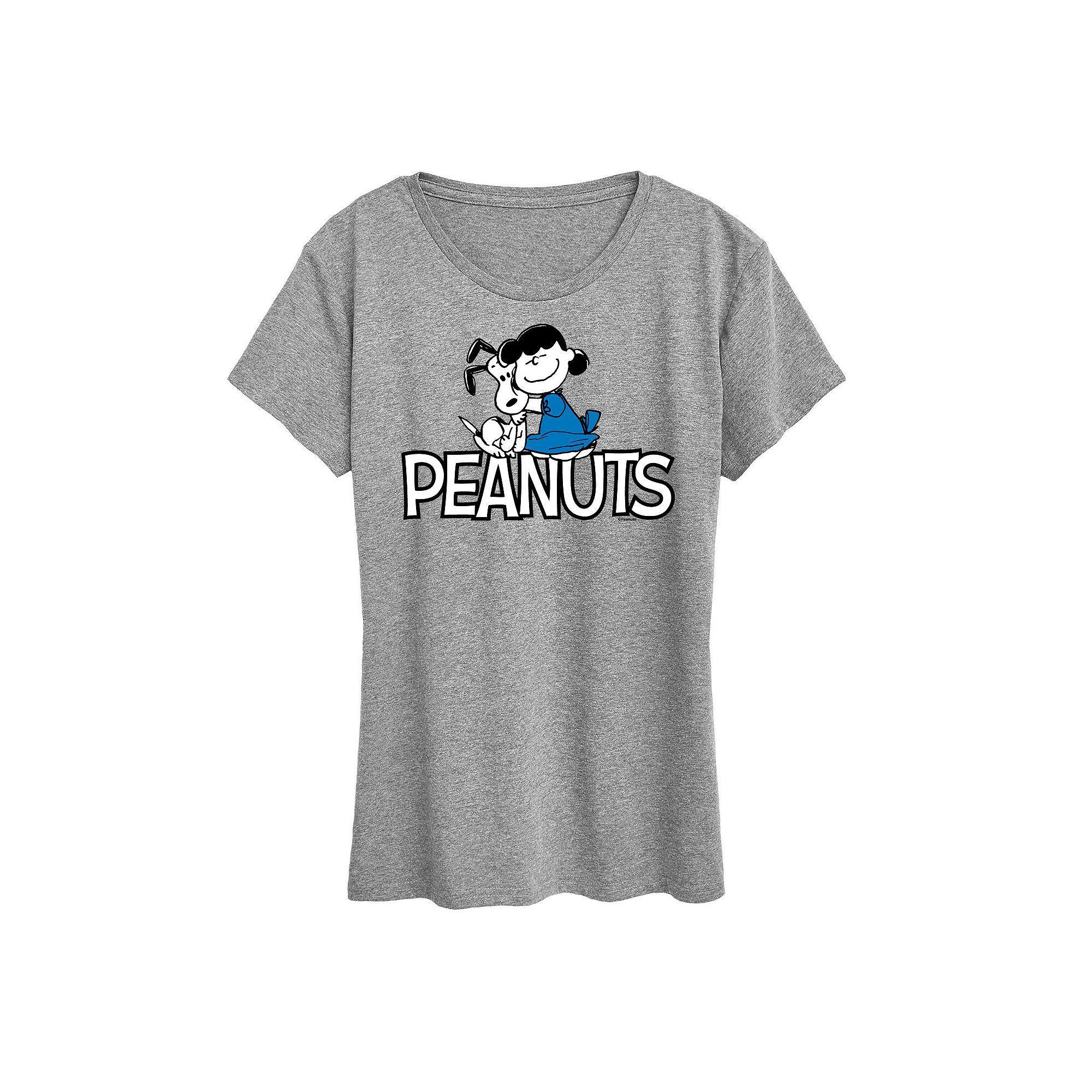 Women's Peanuts Snoopy And Lucy Logo Graphic Tee, Girl's,  Product Image