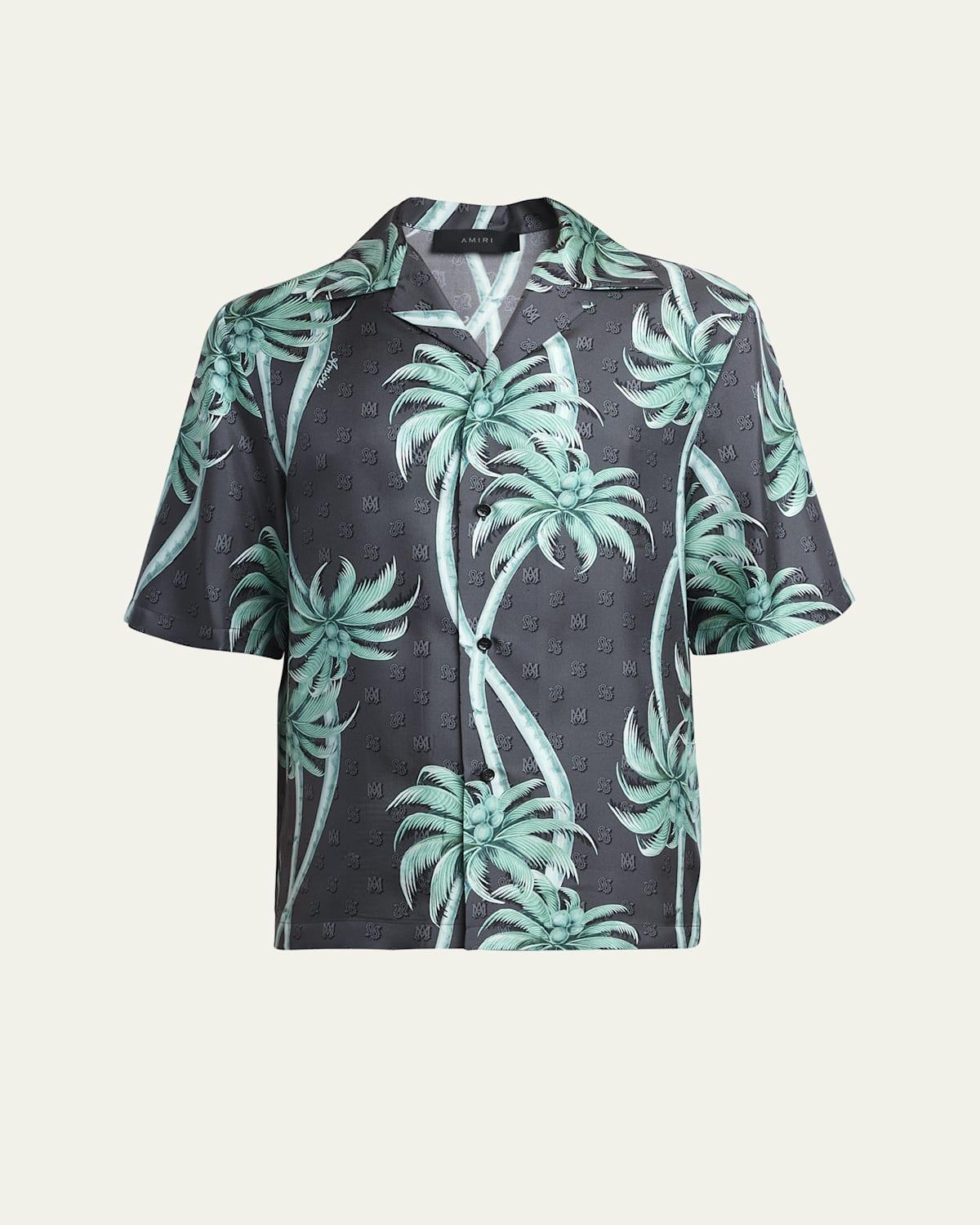 Mens Palm Bowling Shirt Product Image