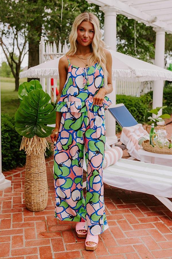 Set For Vacay High Waist Pants in Kelly Green Product Image