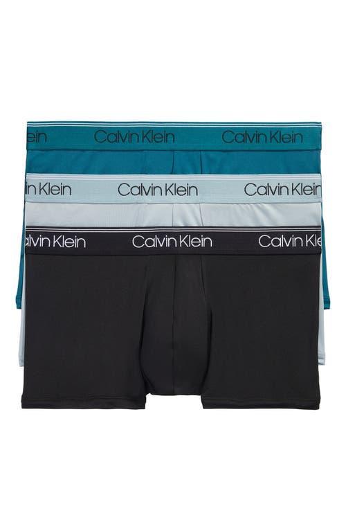 Mens Calvin Klein 3-Pack Microfiber Stretch Low-Rise Trunks, Mens Product Image