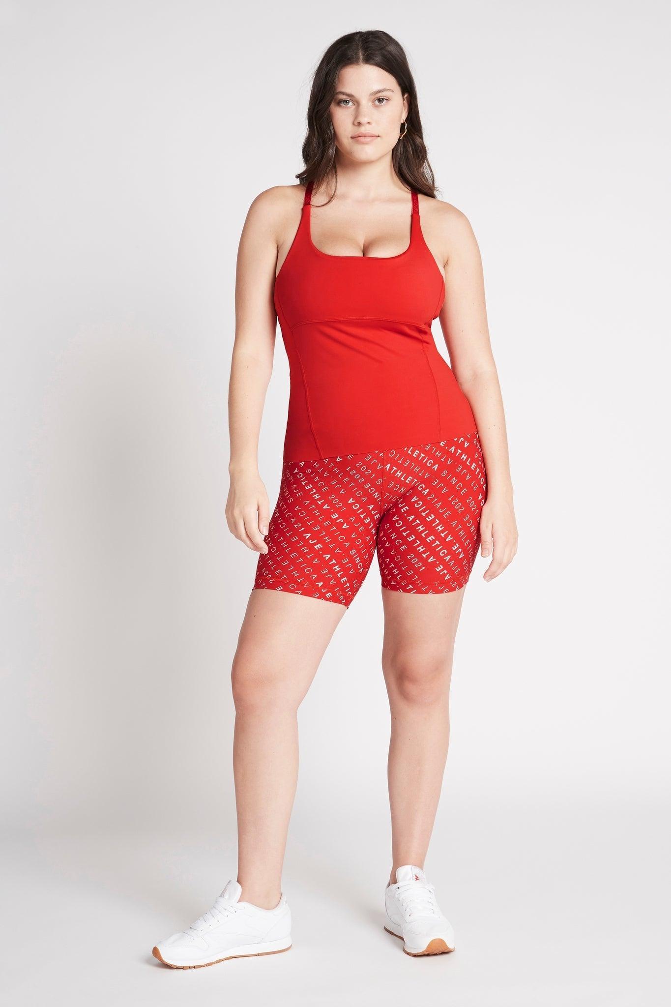 Cropped Adjustable Strap Racerback Tank 117 Product Image