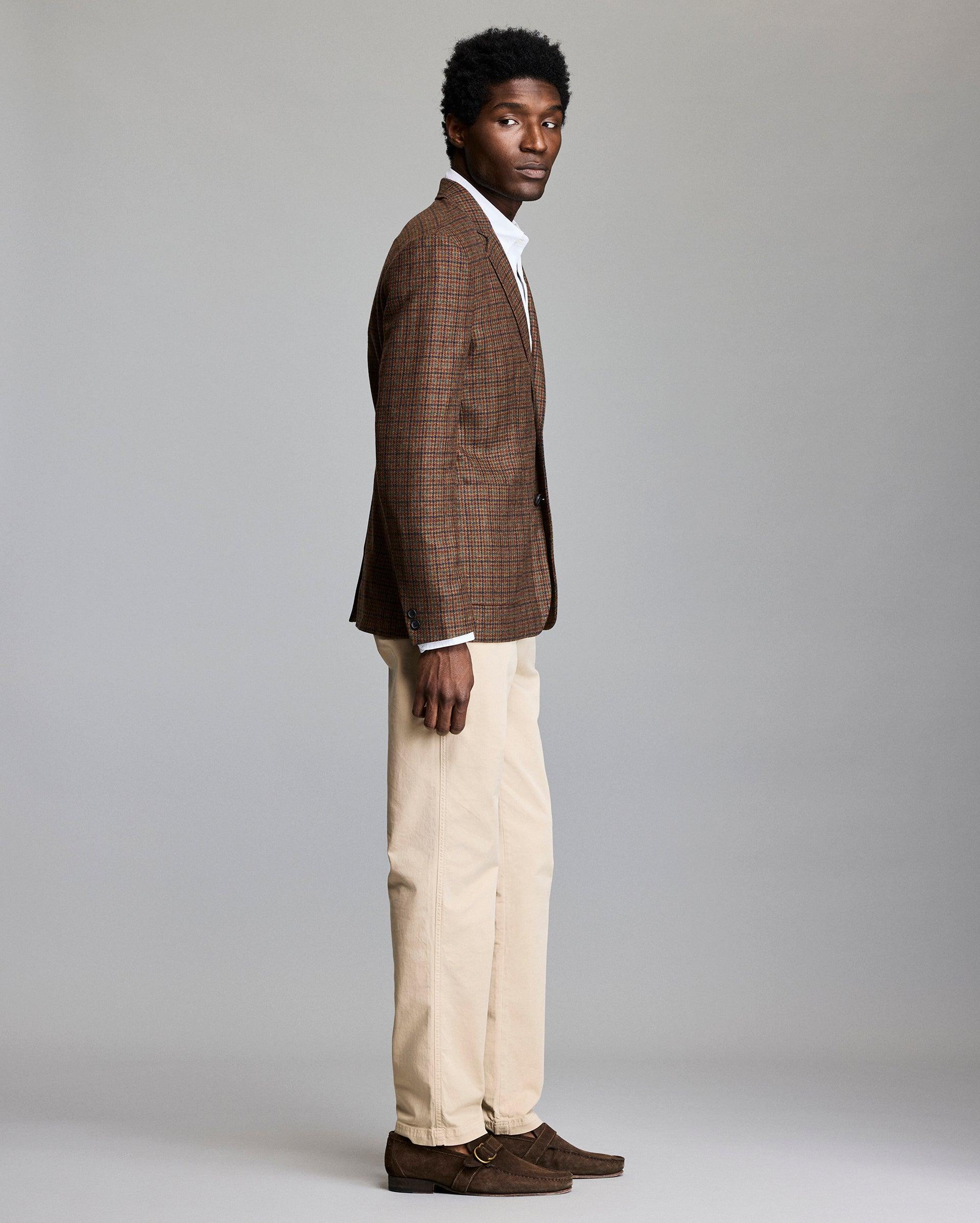 Virgin Wool Houndstooth Archie Jacket -  Product Image