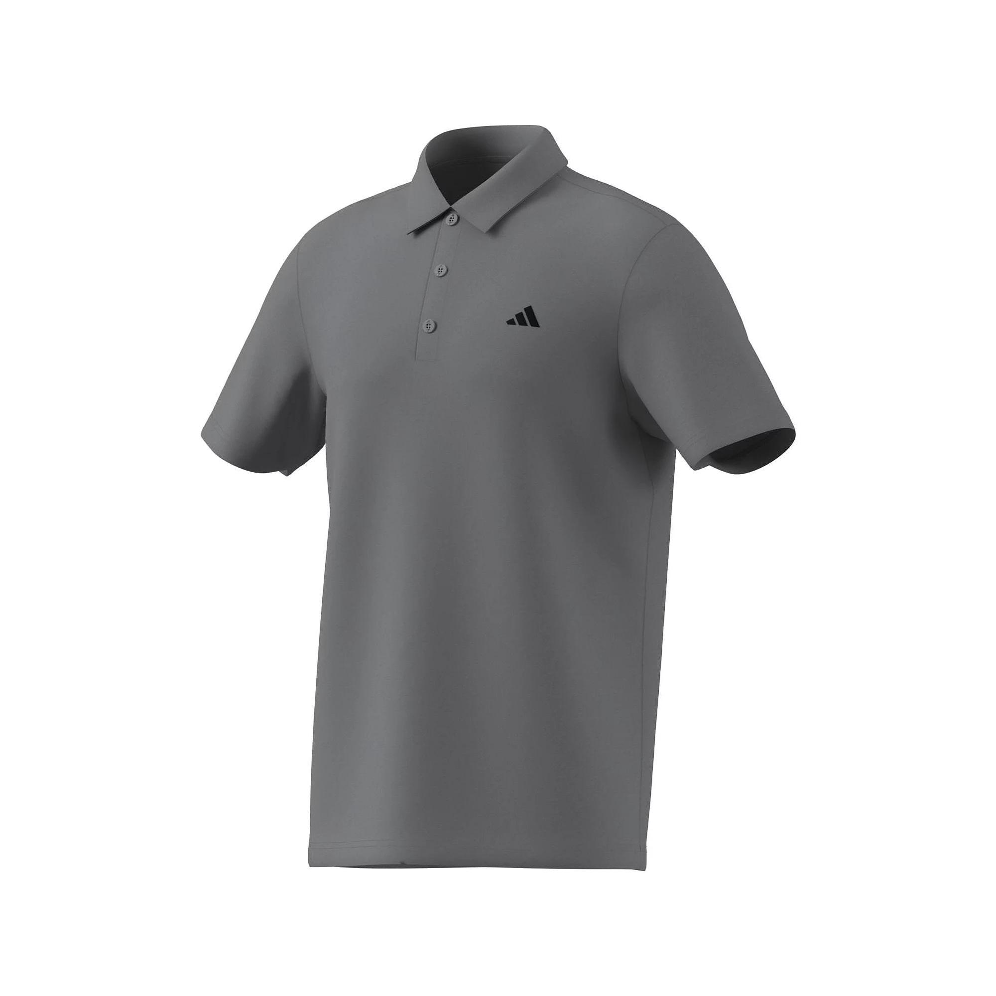 Men's adidas Core Heather Polo, Size: XXL, Grey Three Product Image