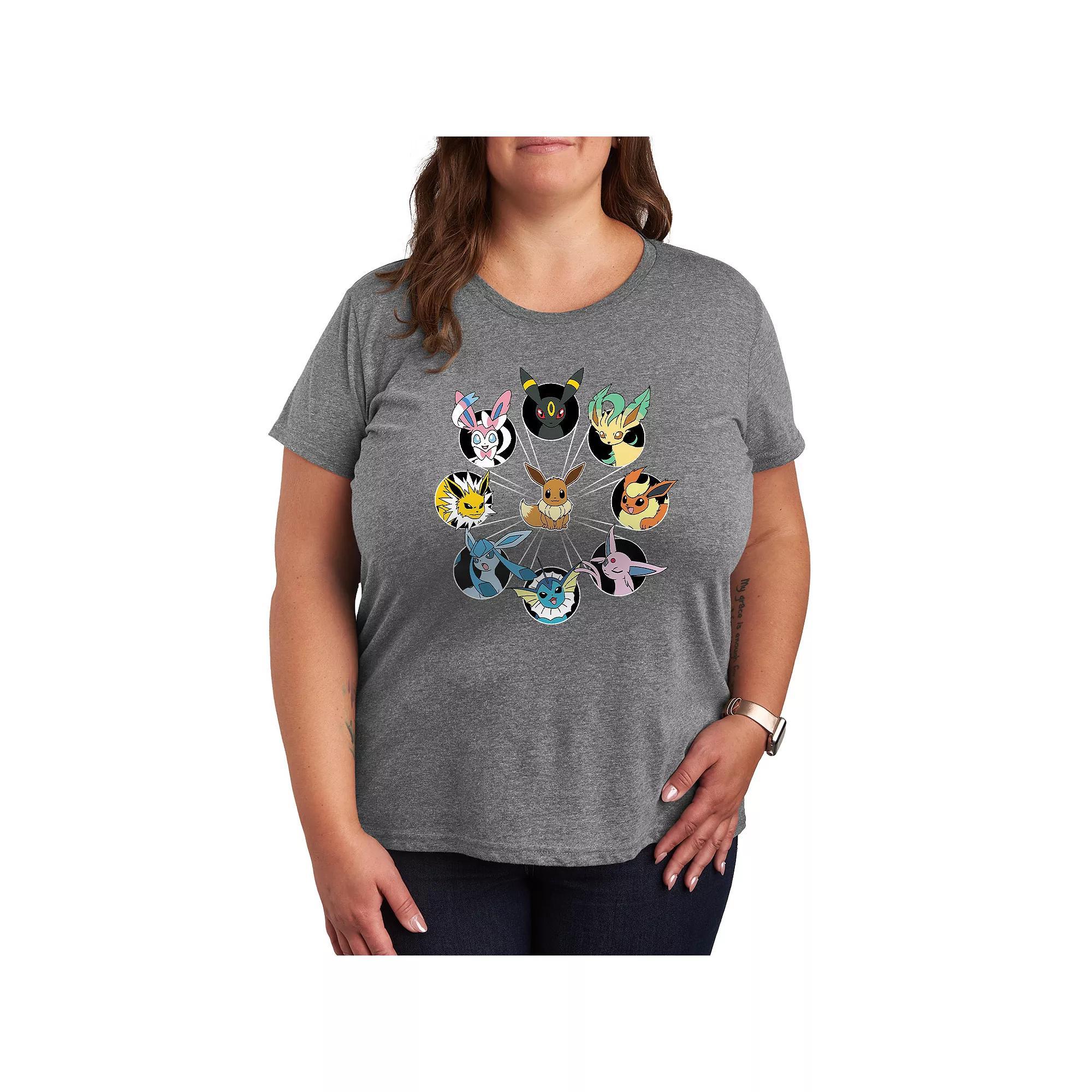 Women's Pokemon Eevee Evolution Graphic Tee,  Product Image