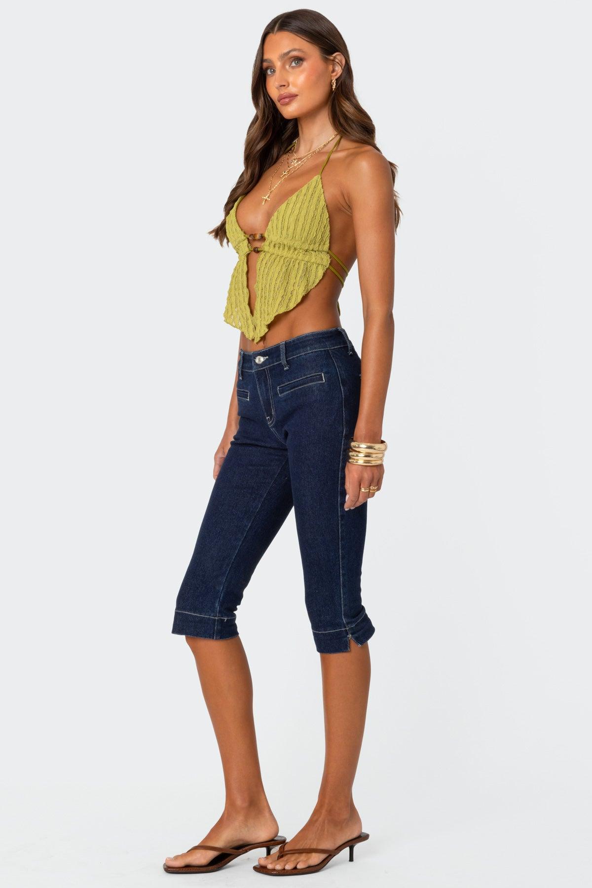 Anaya Textured Open Back Top Product Image