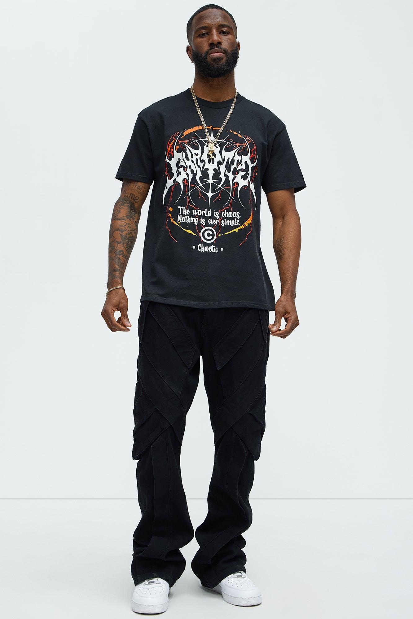 Chaotic Short Sleeve Tee - Black Product Image