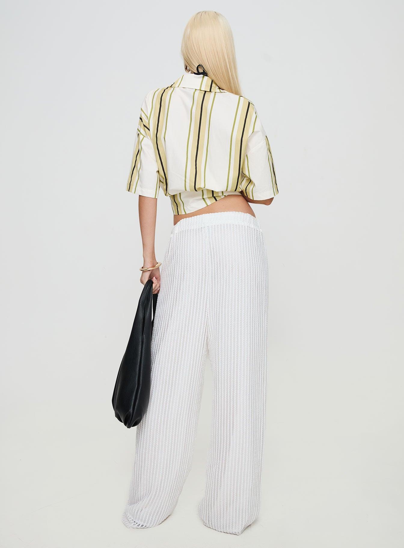 Grove Mesh Pants White Product Image