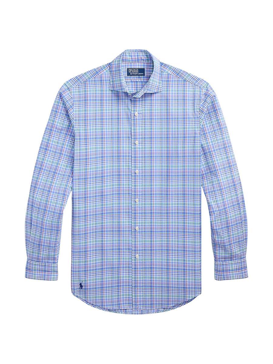 Mens Classic Fit Poplin Button-Front Shirt Product Image