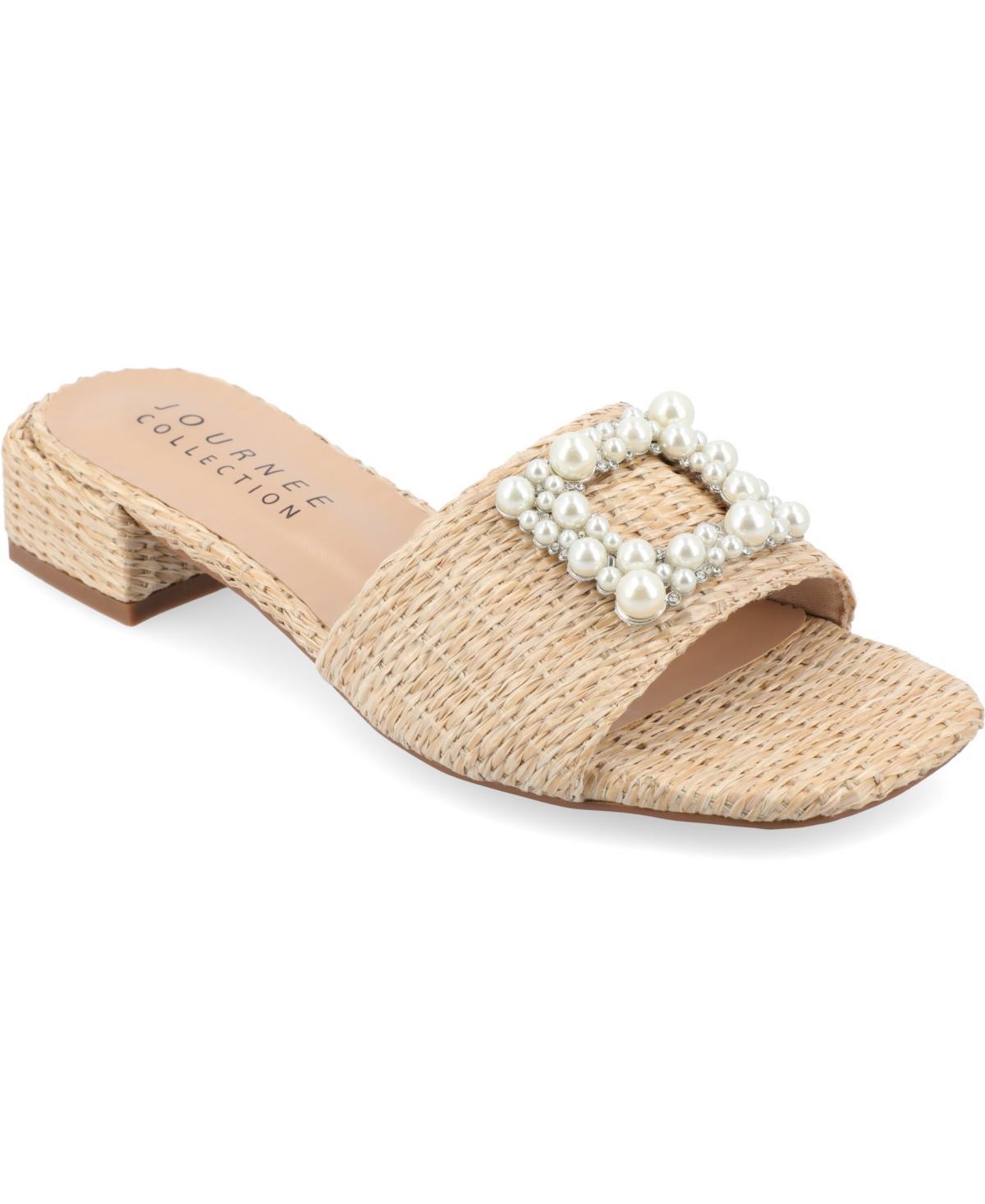 Journee Justina Womens Tru Comfort Foam Buckle Sandals Product Image