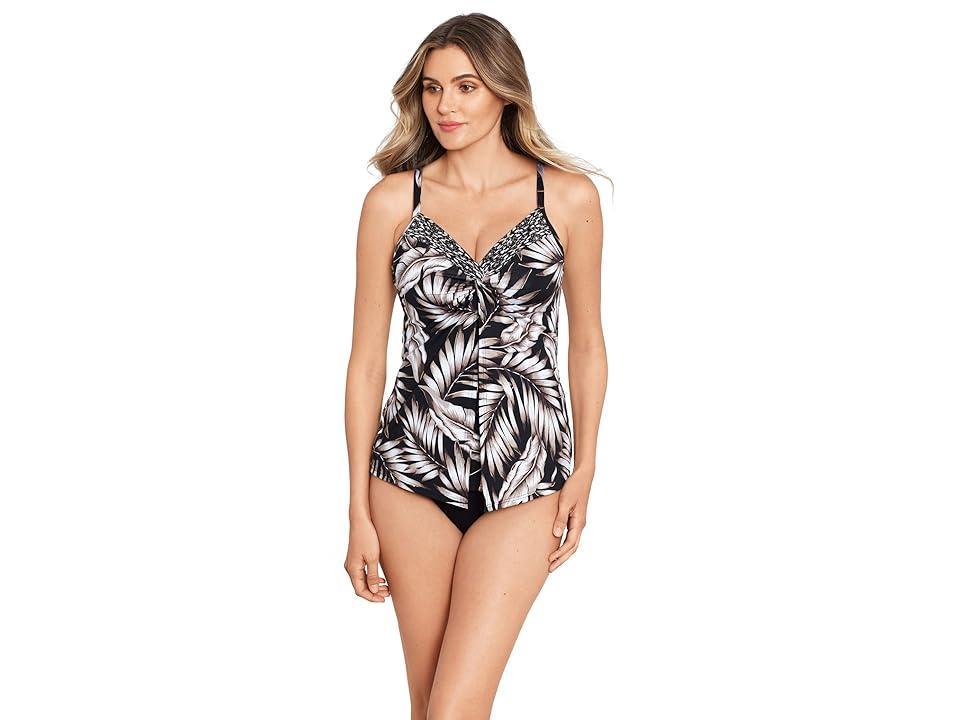 Miraclesuit Womens Oasis Love Knot Underwire Tankini Top Product Image