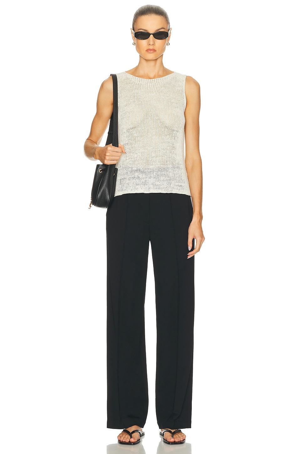 Linen Open Knit Tank Top Product Image