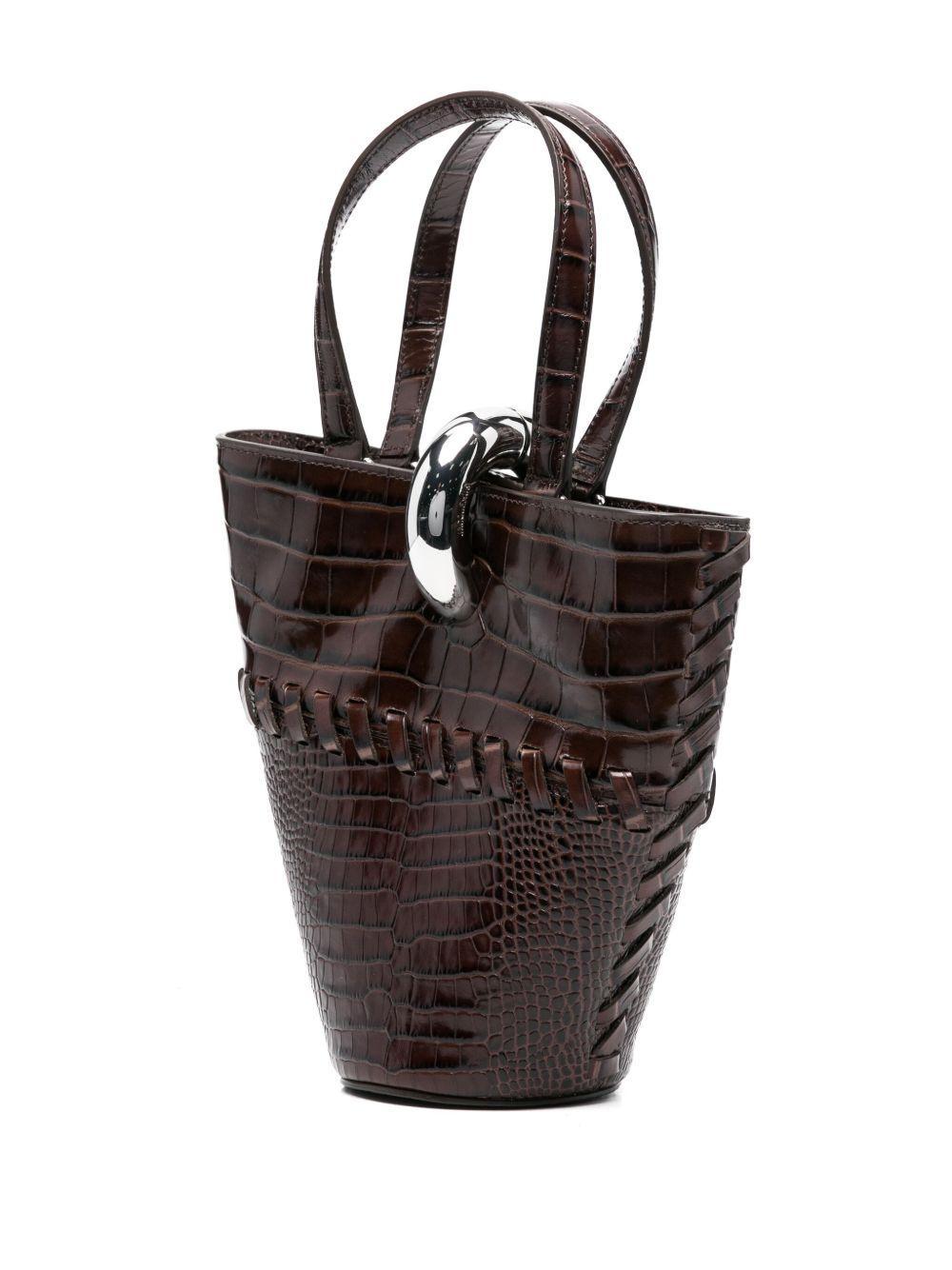 croc-embossed tote bag Product Image