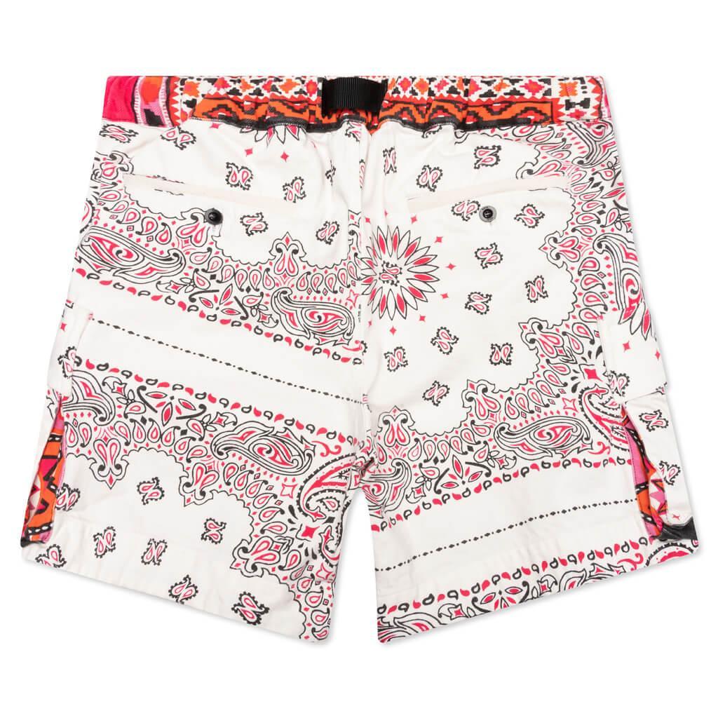 Bandana Print Shorts - Off White Male Product Image