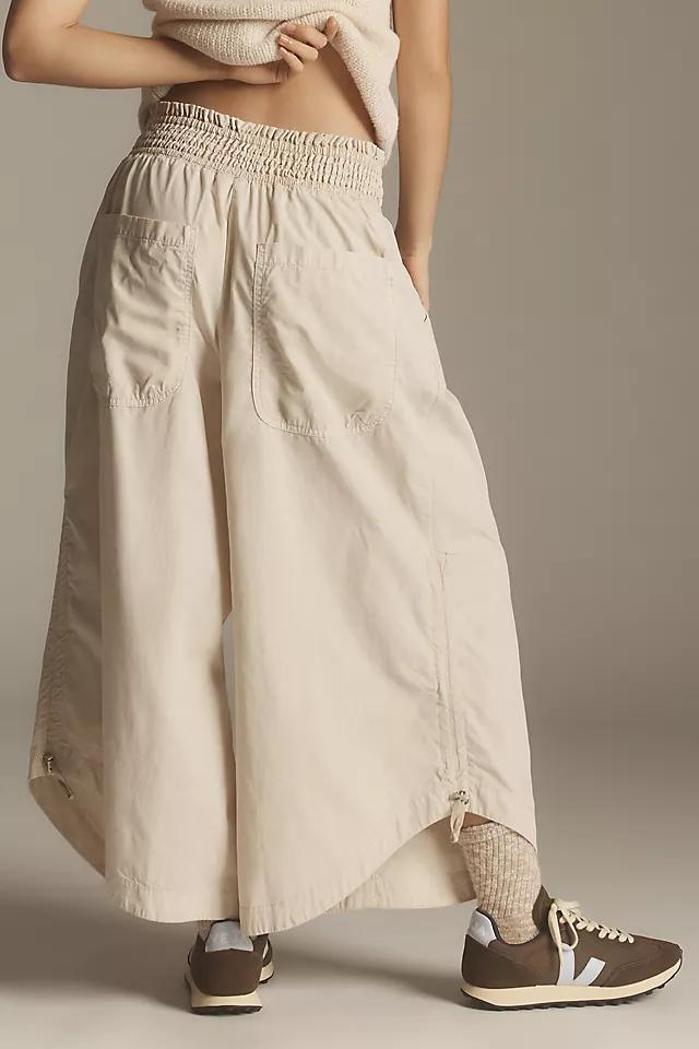 By Anthropologie Ruched Poplin Parachute Pants Product Image