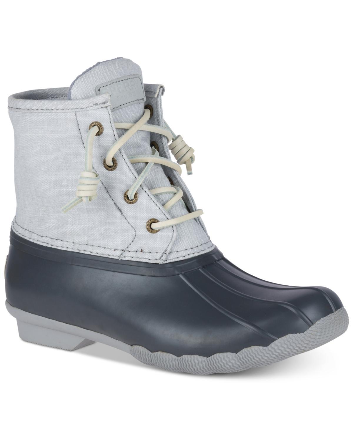 Sperry Womens Saltwater Waterproof Duck Boots, Created for Macys - Oat Product Image