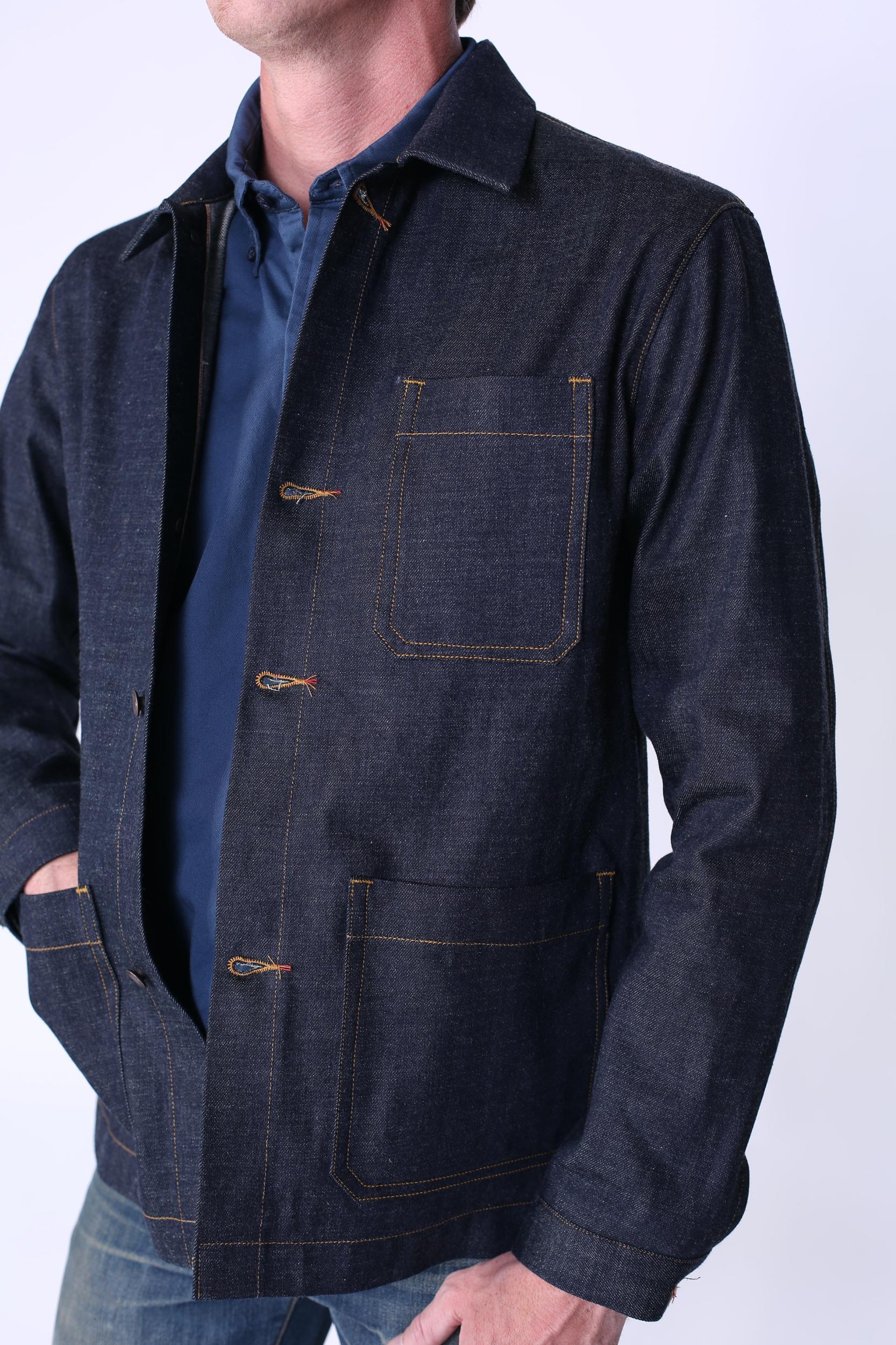 Patch Pocket Chore Coat | OG Selvage Denim Male Product Image