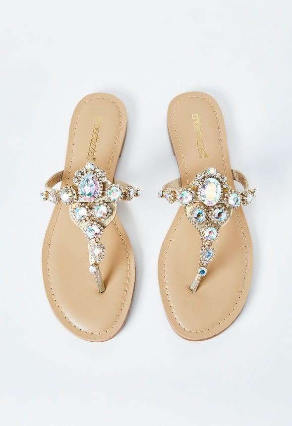 Delisa Jeweled Flat Sandal Product Image