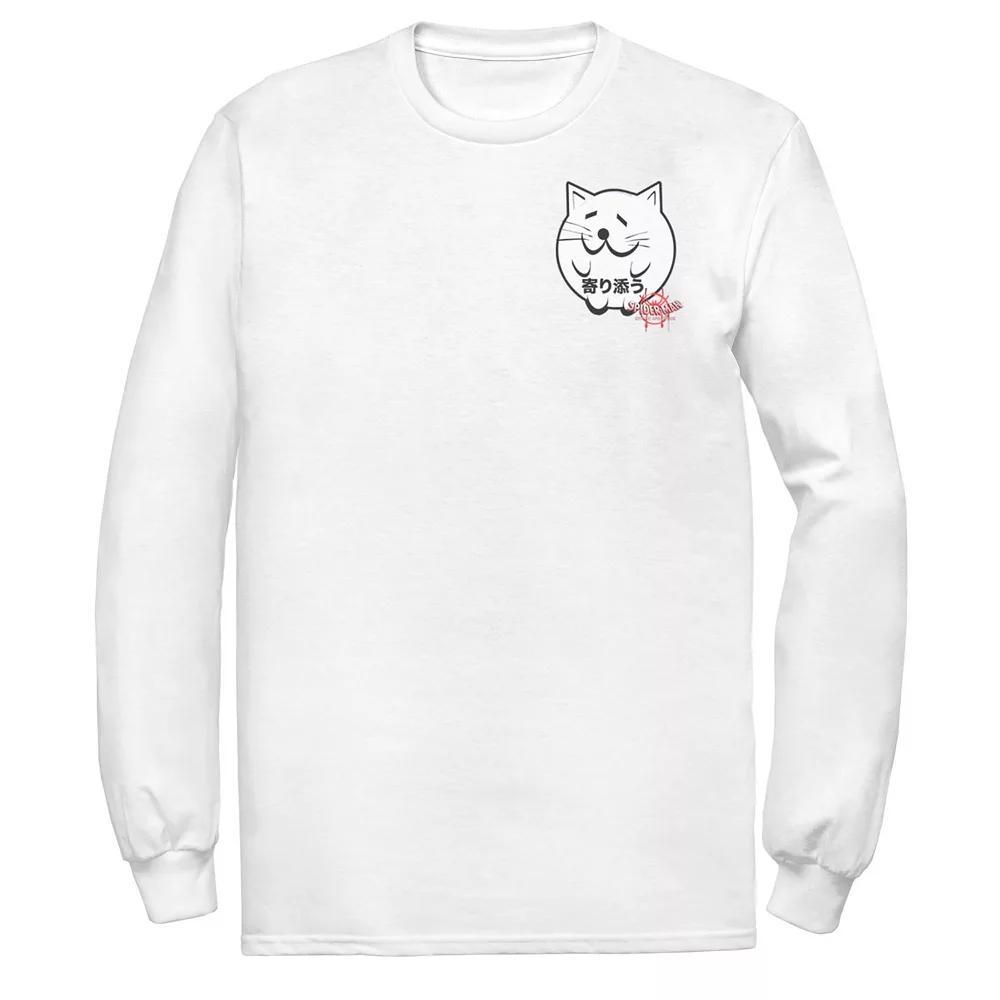 Men's Marvel Spider-Man Spiderverse Cat Sticker Sweatshirt Tee,  Product Image