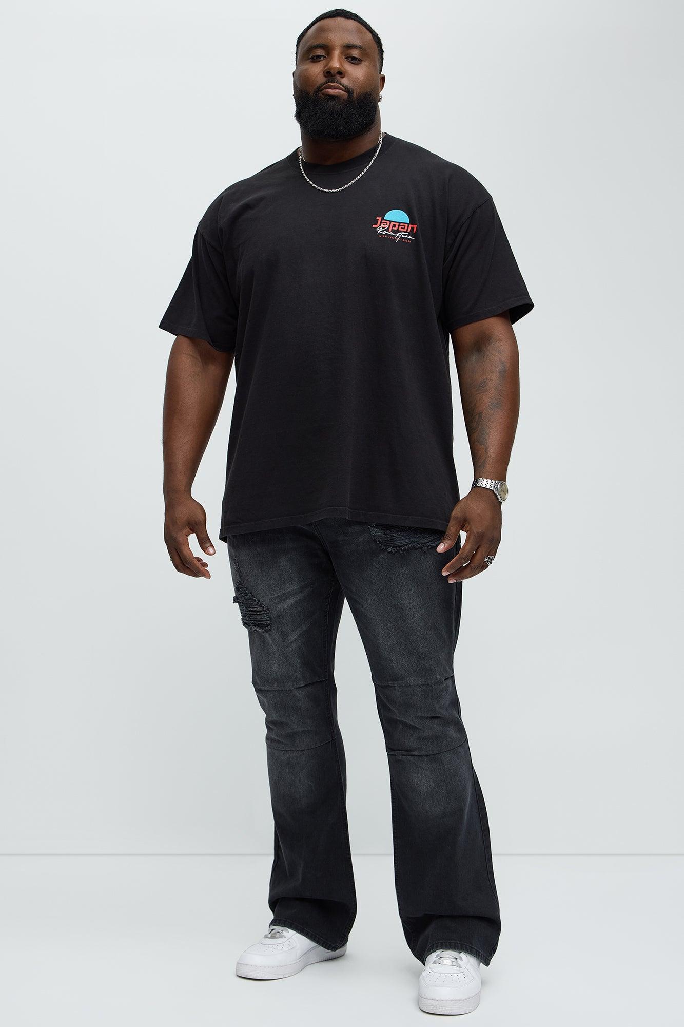 Japan Racing Team Oversized Short Sleeve Tee - Black Male Product Image