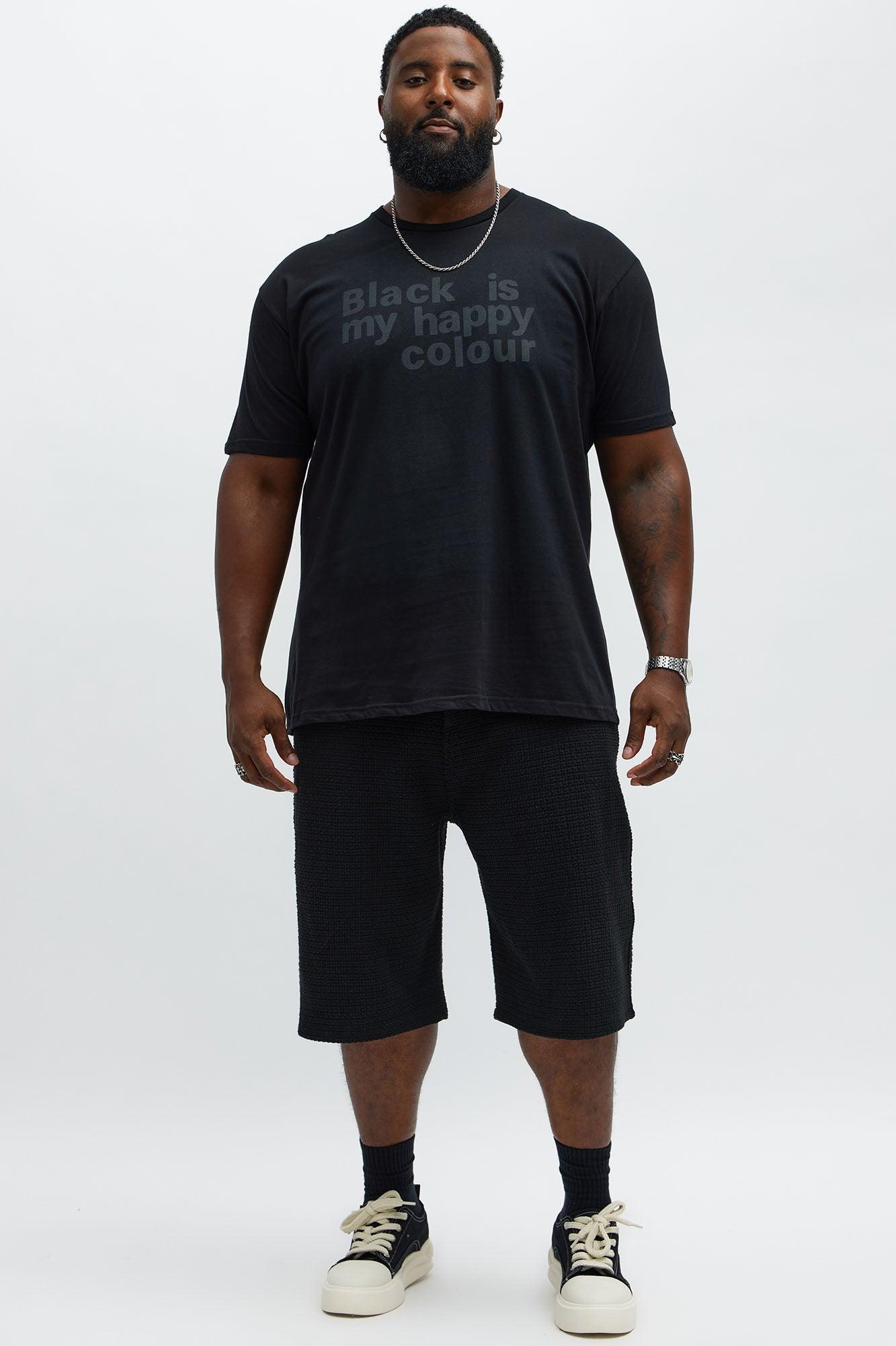 My Happy Colour Short Sleeve Tee - Black Product Image