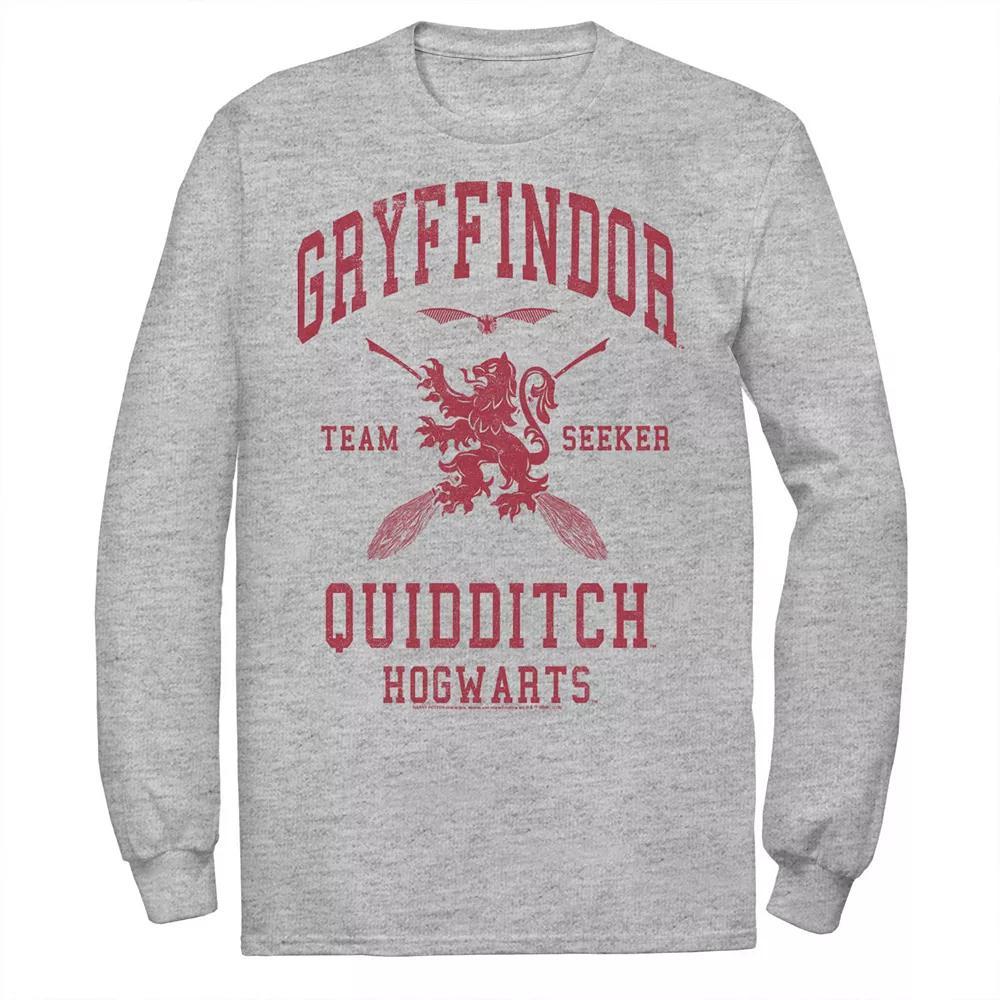 Men's Harry Potter Deathly Hallows 2 Gryffindor Quidditch Long Sleeve Tee,  Product Image