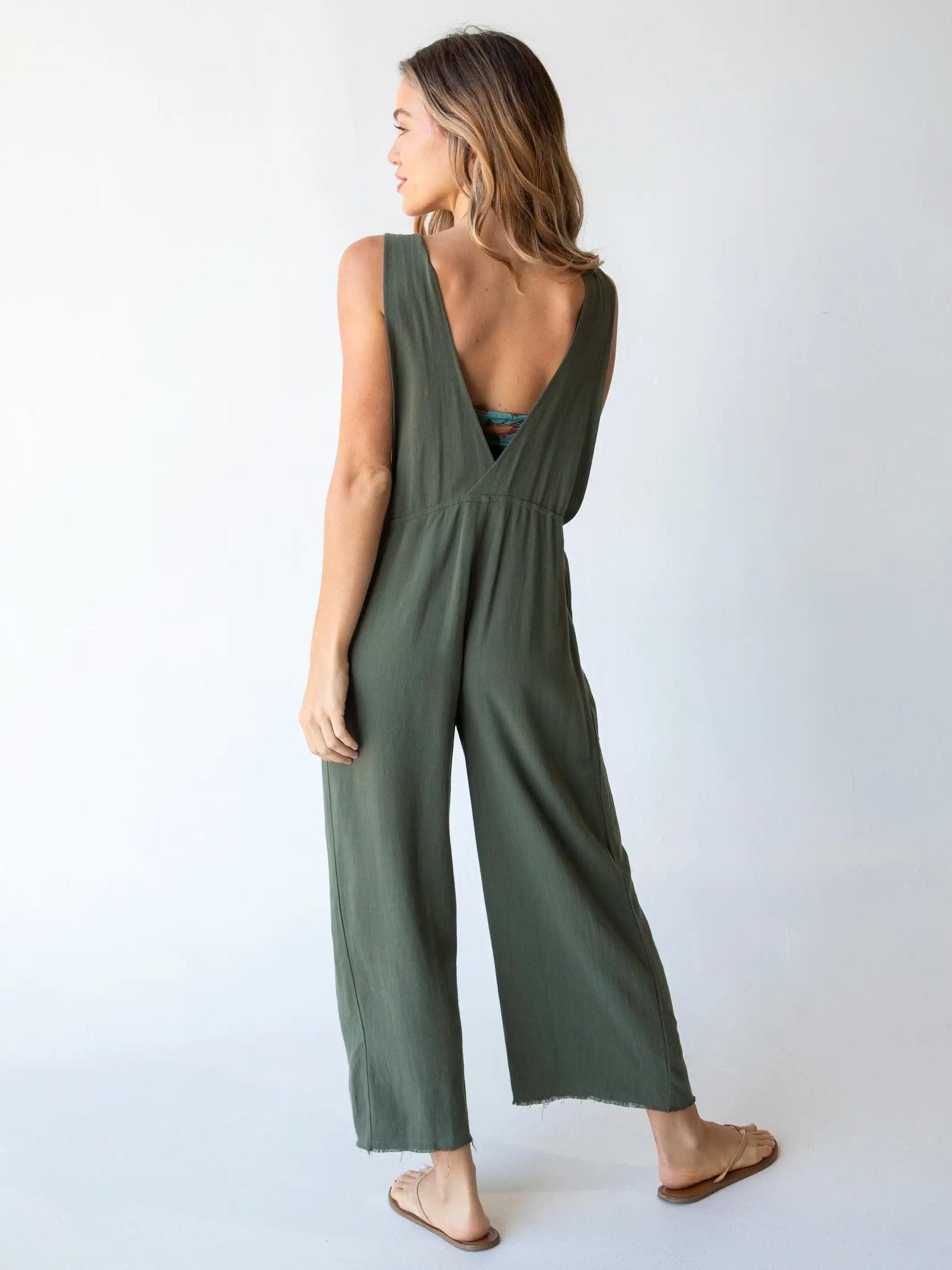 Carly Jumpsuit - Olive Product Image