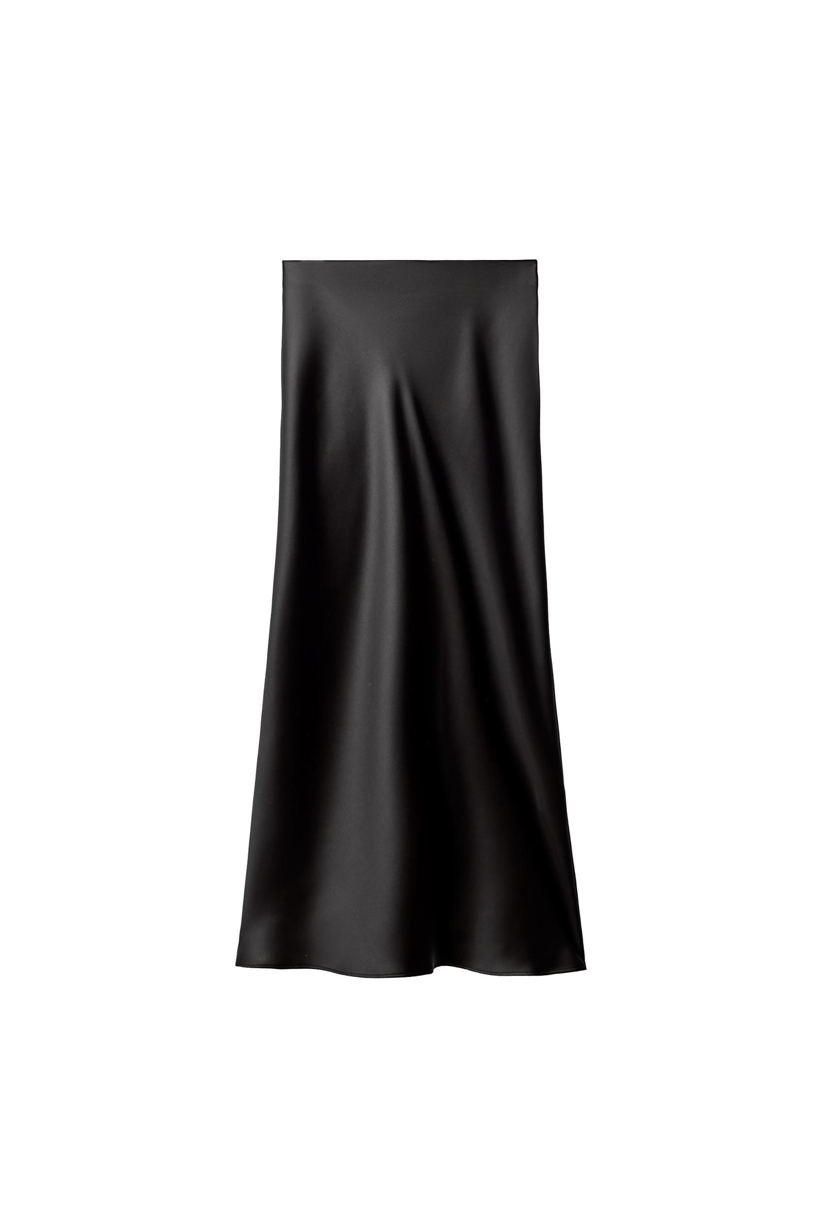 SATIN MIDI SKIRT Product Image