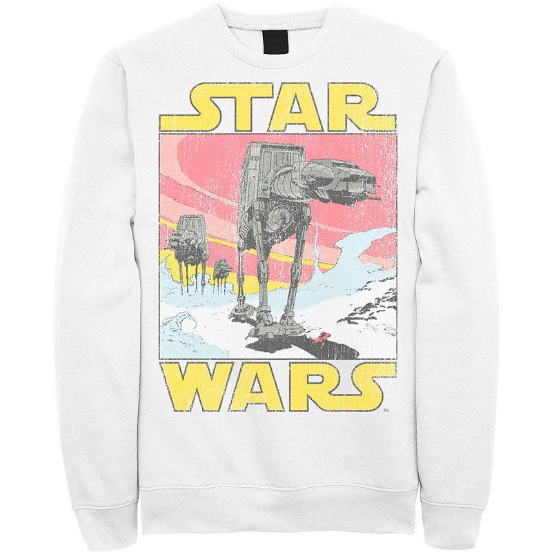 Men's Star Wars At-AT Retro Poster Sweatshirt, Size: Small, Royal Product Image