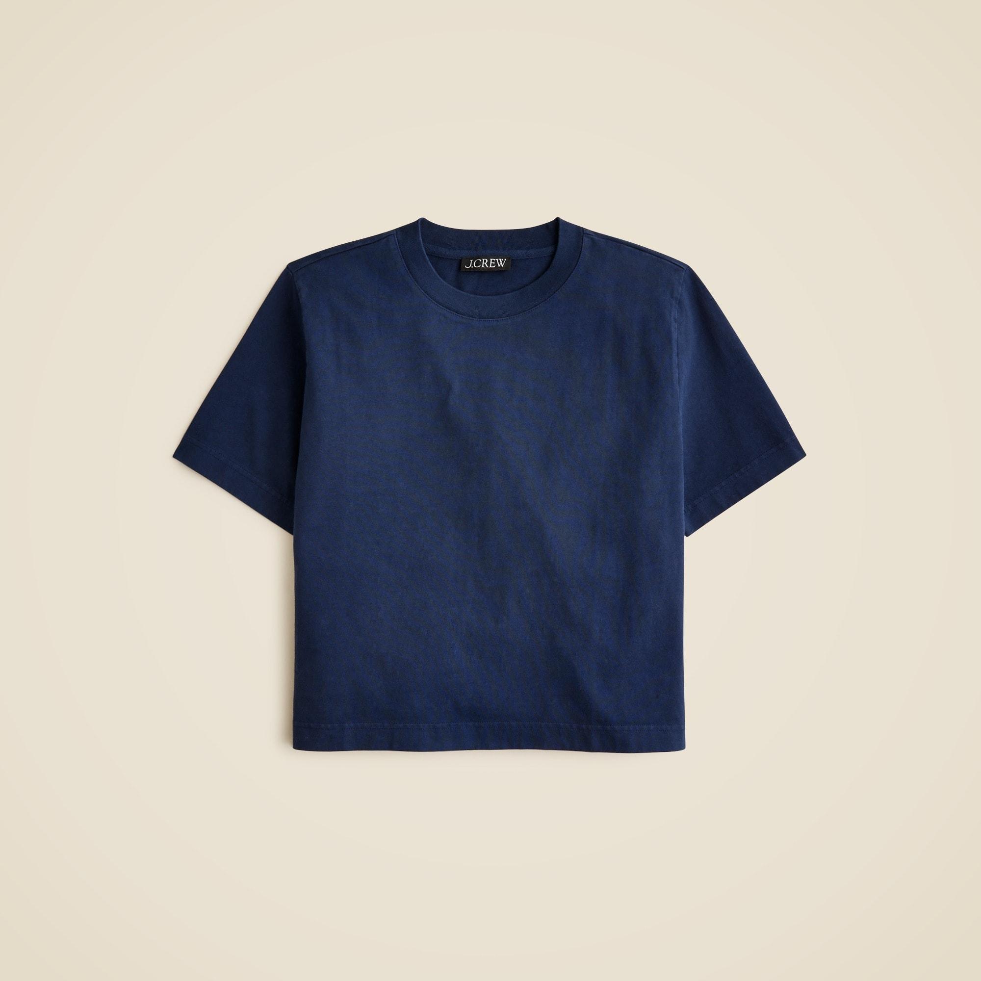 Relaxed premium-weight cropped T-shirt Product Image