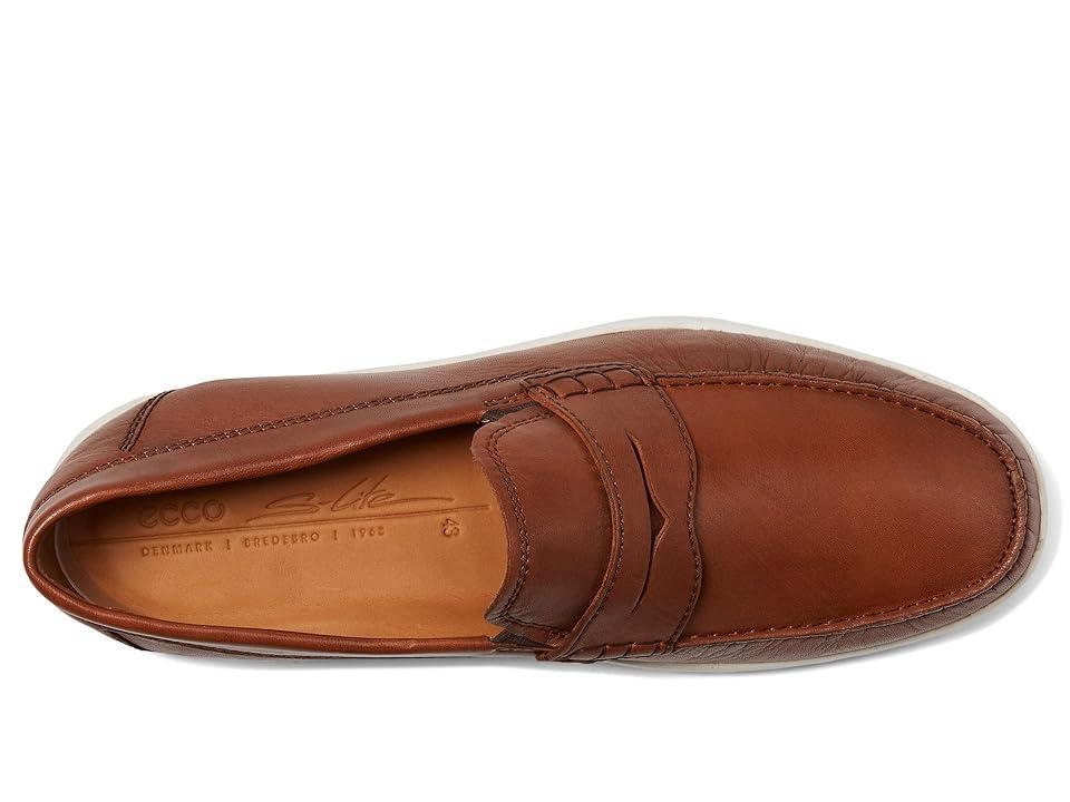 ECCO Mens Lite Leather Moc Penny Loafers Product Image