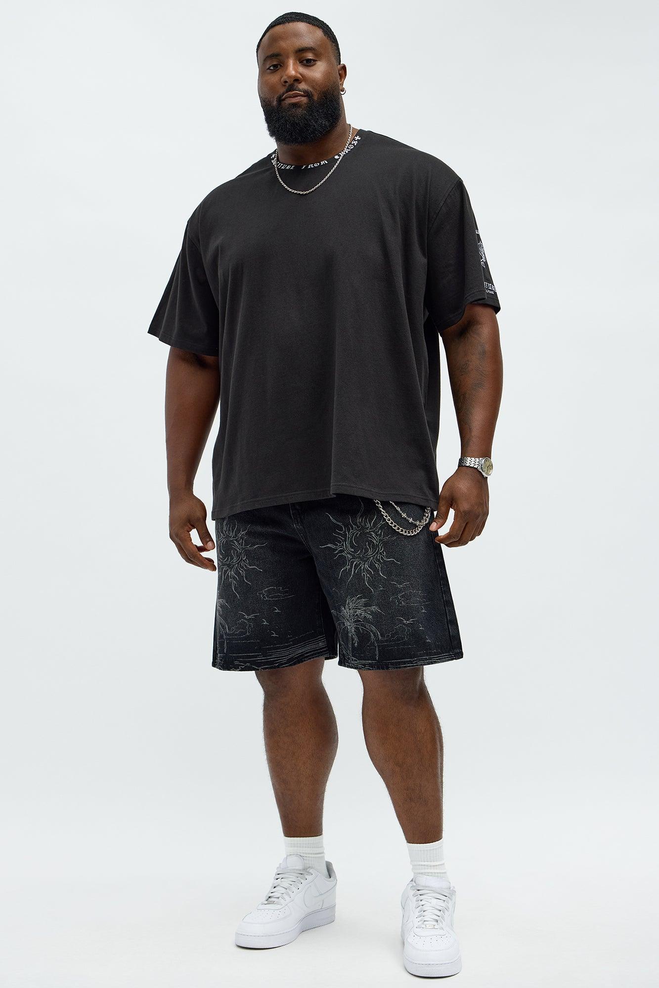 Short Sleeve Solitude From Chaos Tee - Black Male Product Image