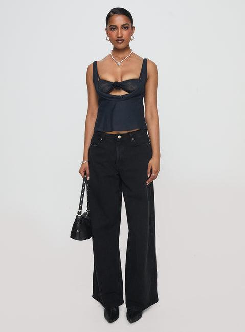 Delilah Top Navy Product Image