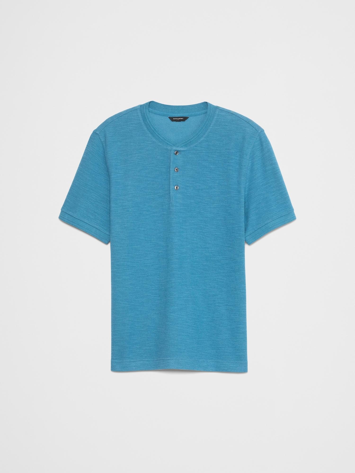 Textured Henley Product Image